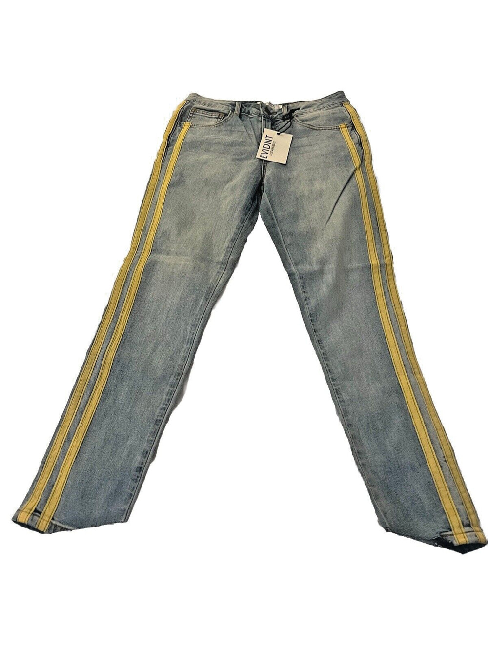 Designer "Evidnt" Los Angeles Track Trim Jeans Size 26 NWT